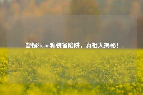警惕Steam骗装备陷阱，真相大揭秘！