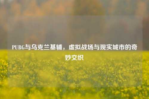 PUBG与乌克兰基辅，虚拟战场与现实城市的奇妙交织