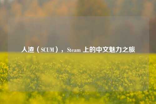  *** （SCUM），Steam 上的中文魅力之旅