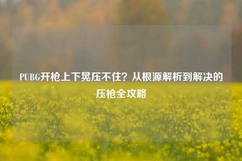 PUBG开枪上下晃压不住？从根源解析到解决的压枪全攻略