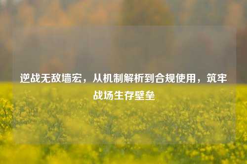 逆战无敌墙宏，从机制解析到合规使用，筑牢战场生存壁垒