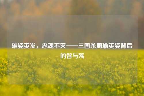 雄姿英发，忠魂不灭——三国杀周瑜英姿背后的智与殇