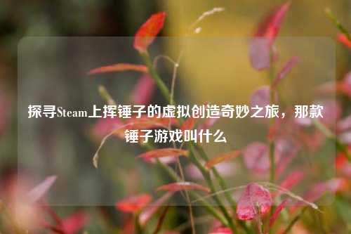 探寻Steam上挥锤子的虚拟创造奇妙之旅，那款锤子游戏叫什么