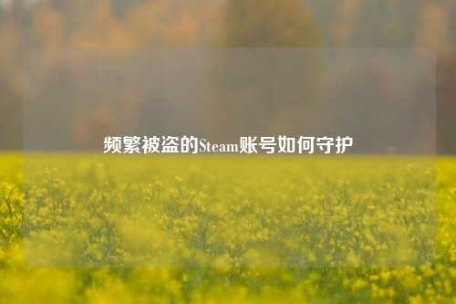 频繁被盗的Steam账号如何守护