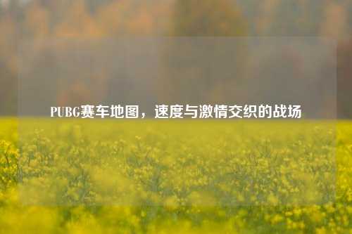 PUBG赛车地图，速度与 *** 交织的战场